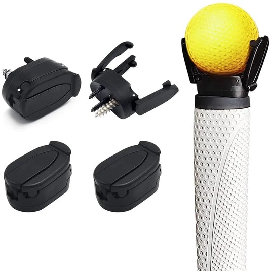 Komost Golf Ball Picker Upper for Putter 4-Pack Efficient Golf Ball Retriever Grabber with Suction Cup for Putter Handle End Essential Golf Accessory for Easy Pickup